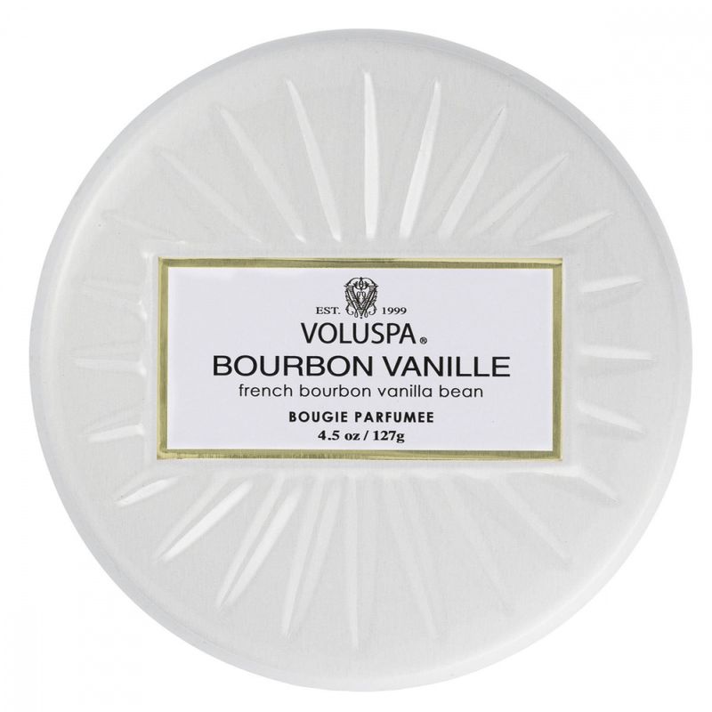 Voluspa Bourbon Vanille Mini Tin Candle 25timer