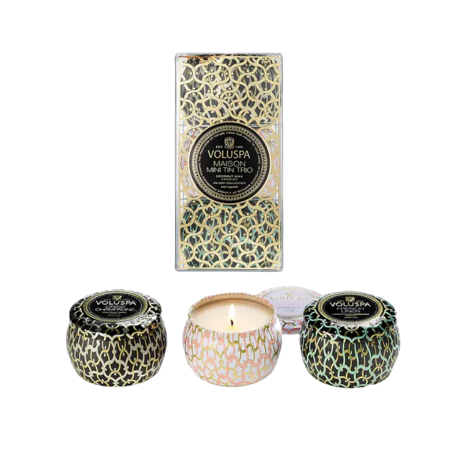 Hovedbilde Voluspa Mini Tin Giftset 2025