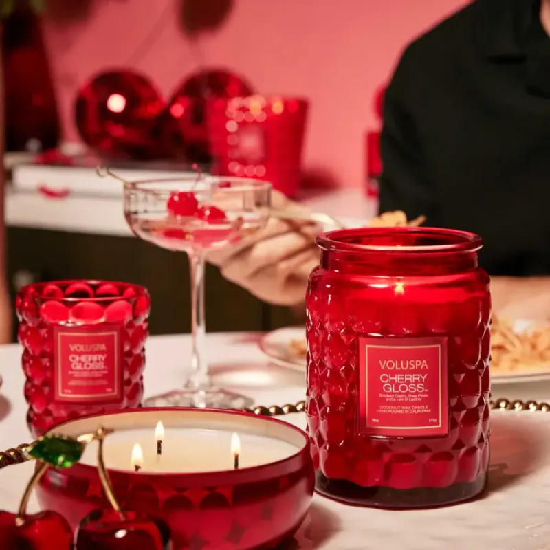 Voluspa Cherry Gloss Mini Tin Candle 25timer