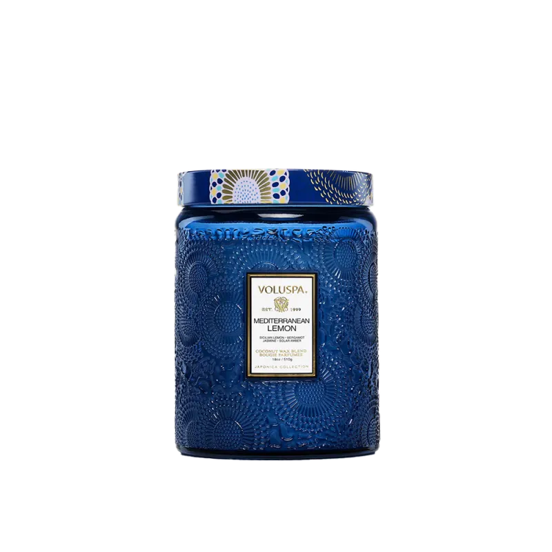 Voluspa Large Jar Candle - Mediterranean Lemon