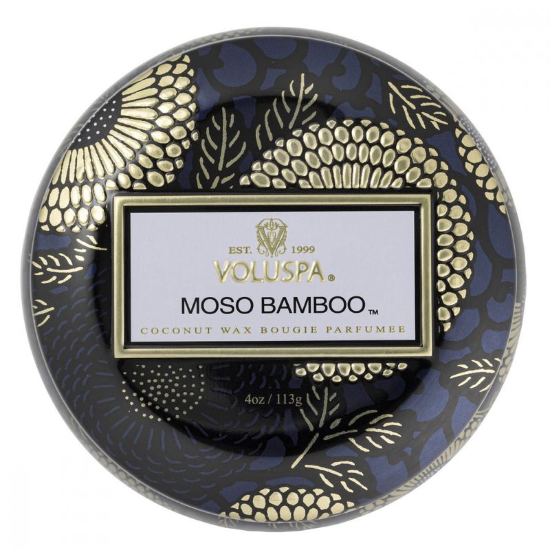 Voluspa Moso Bamboo Mini Tin Candle 25timer
