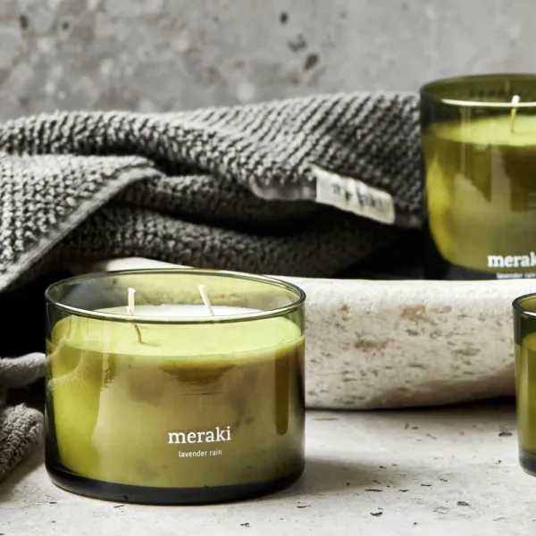 Meraki Scented Candle Lavender Rain - Green 340g