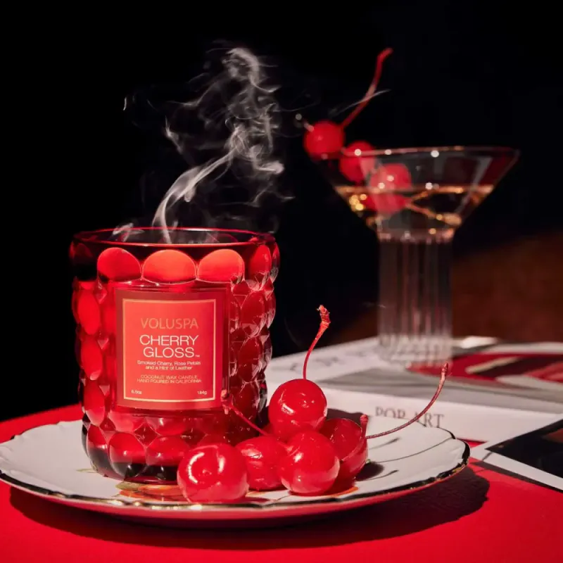 Voluspa Cherry Gloss Classic Boxed Candle 60timer