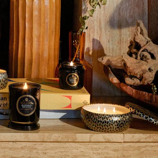 Voluspa Burning Woods Boxed Candle 60timer