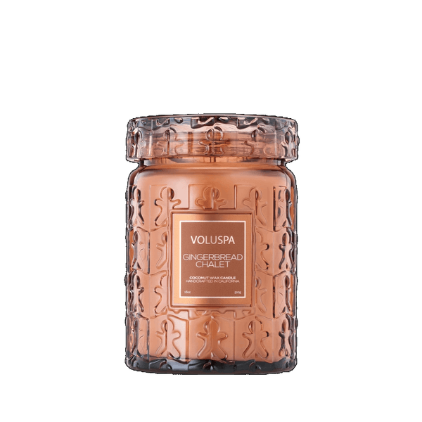 Voluspa Gingerbread Large Glass Jar 100timer