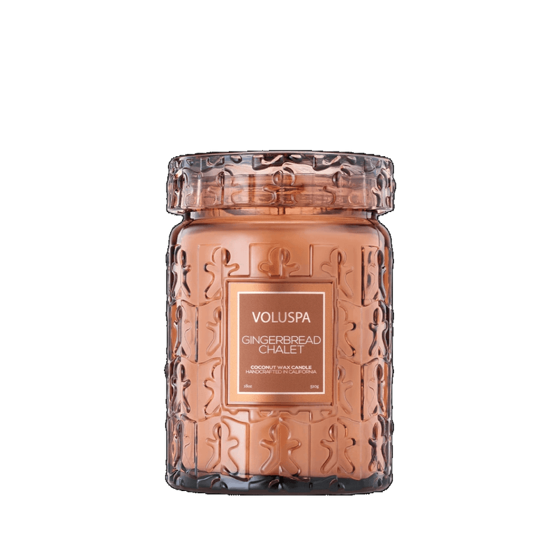 Voluspa Gingerbread Large Glass Jar 100timer