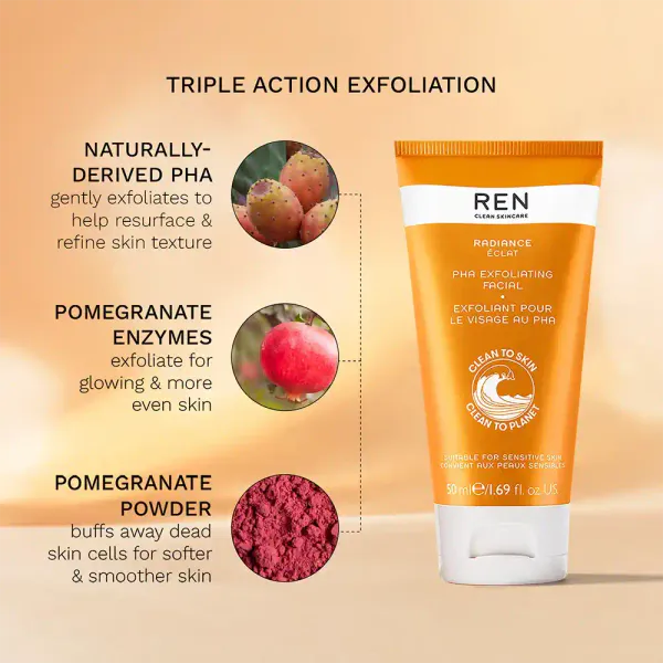 REN Radiance PHA Exfoliating Facial 50ml